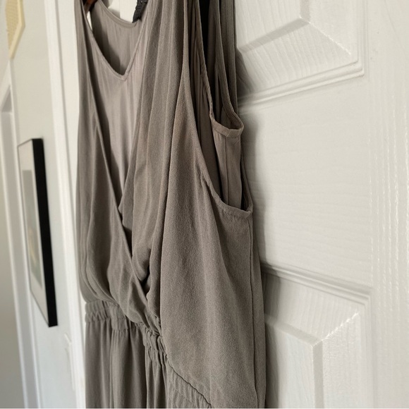 Eileen Fisher Grey Silk Sleeveless Dress Size XL - Picture 7 of 13